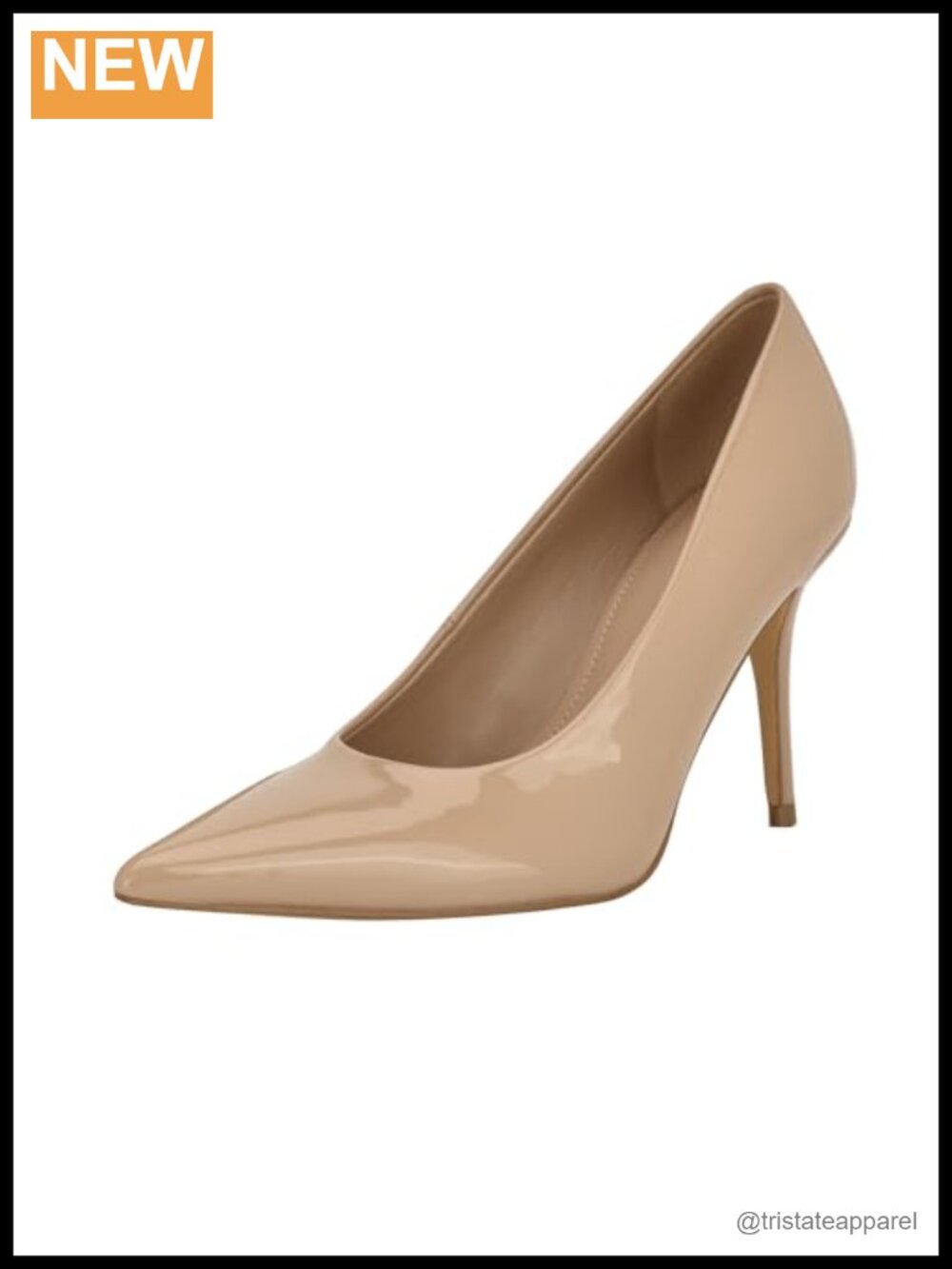 Calvin Klein Leciey Pump Polyurethane Upper Pointed Toe High Stiletto Heel
